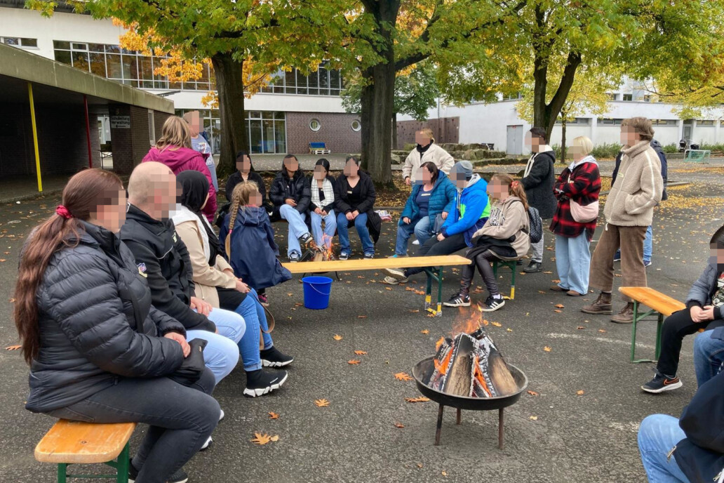 Am Feuerkorb